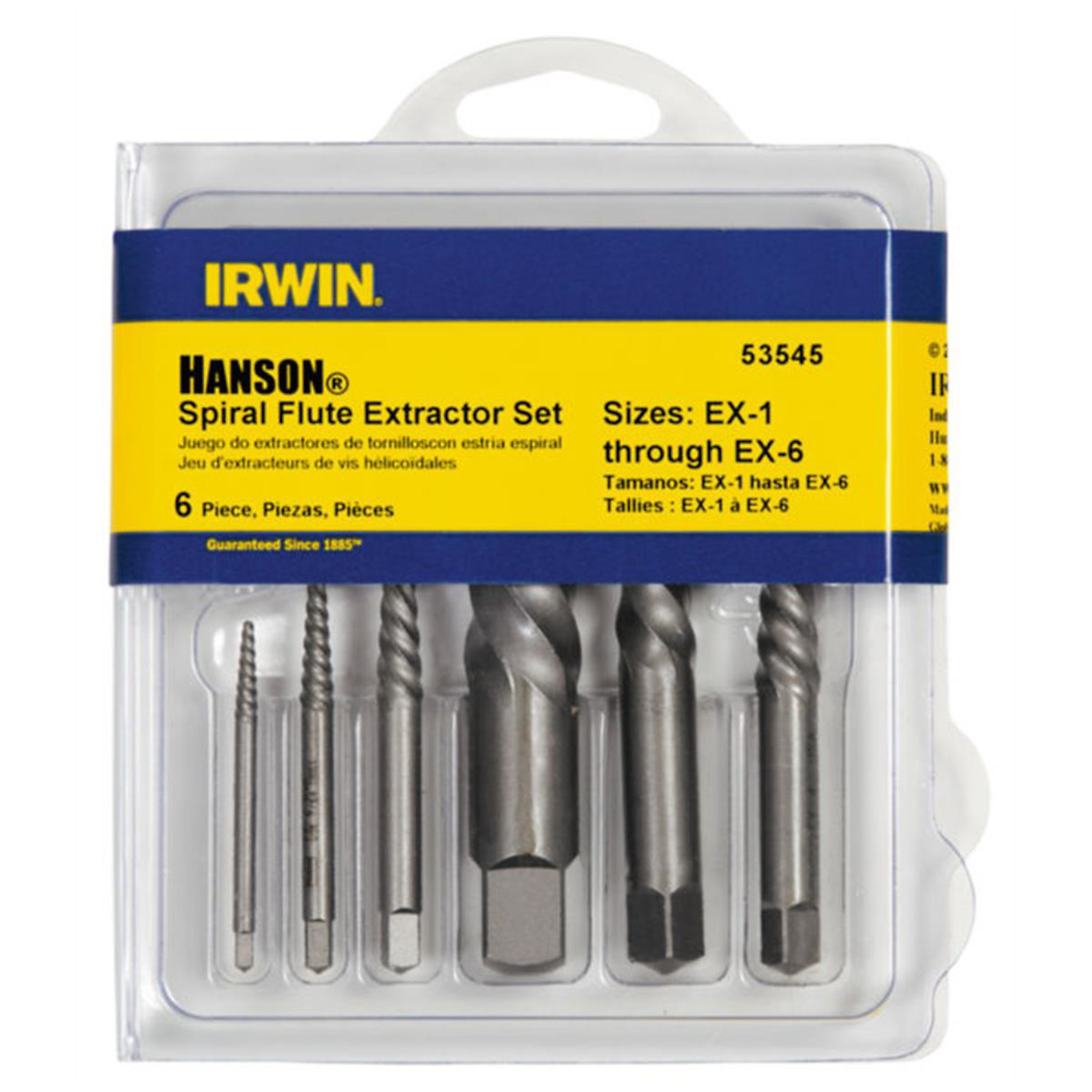 Hanson Spiral Extractor Set — 6-Piece, Model# HAN53545